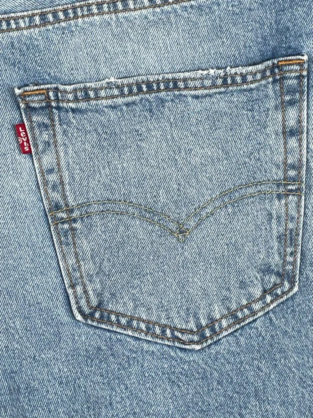 Levi's 469 Loose Fit Distressed Denim Jorts Shorts W36 Raw Hem 100% Cotton